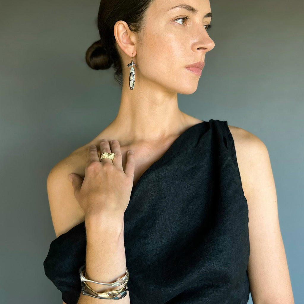 Tapered Slide Bracelet - Gold | Kirsten Muenster Jewelry