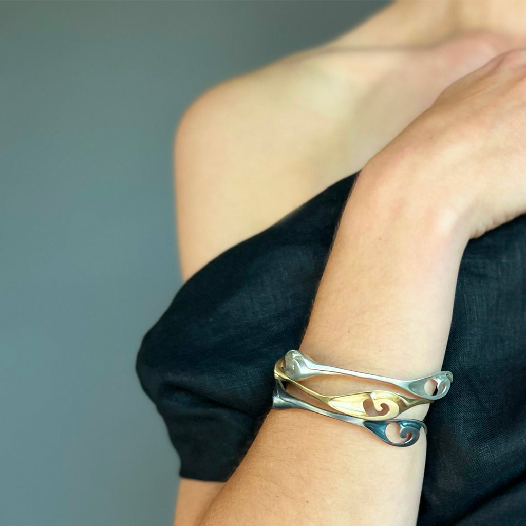 Tapered Slide Bracelet - Gold | Kirsten Muenster Jewelry