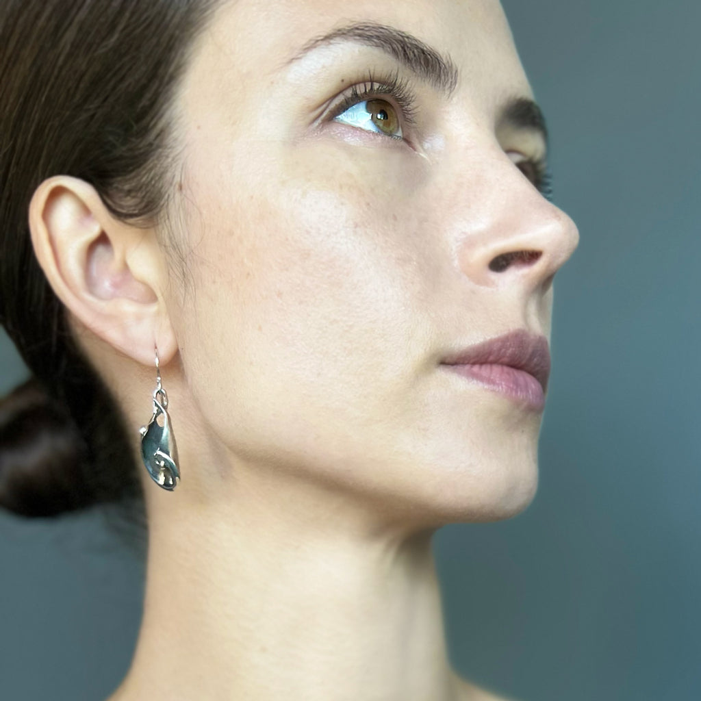 Slide Earrings - Silver | Kirsten Muenster Jewelry