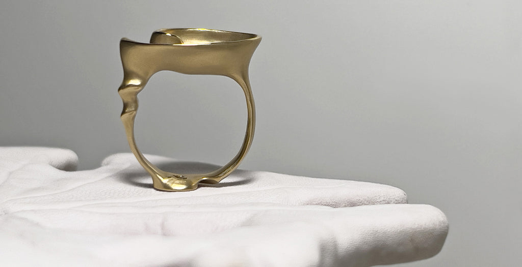 Slide Ring in 10K Gold | Kirsten Muenster Jewelry