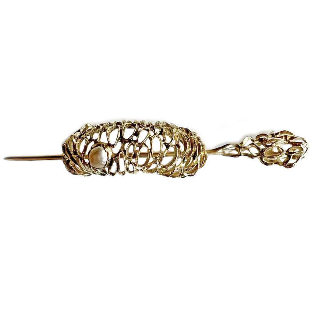 Banksia Coral Hair Cage - Yellow Bronze   