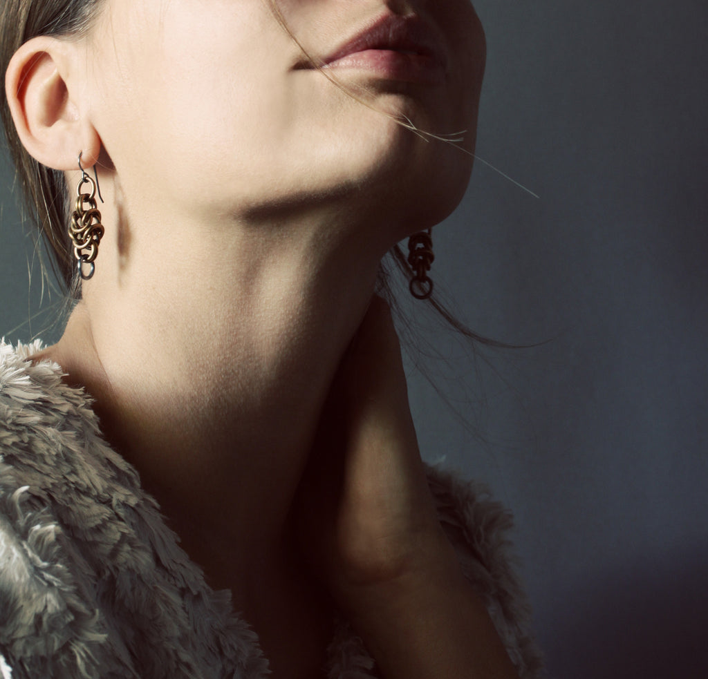 Box Chain Earrings | Kirsten Muenster Jewelry