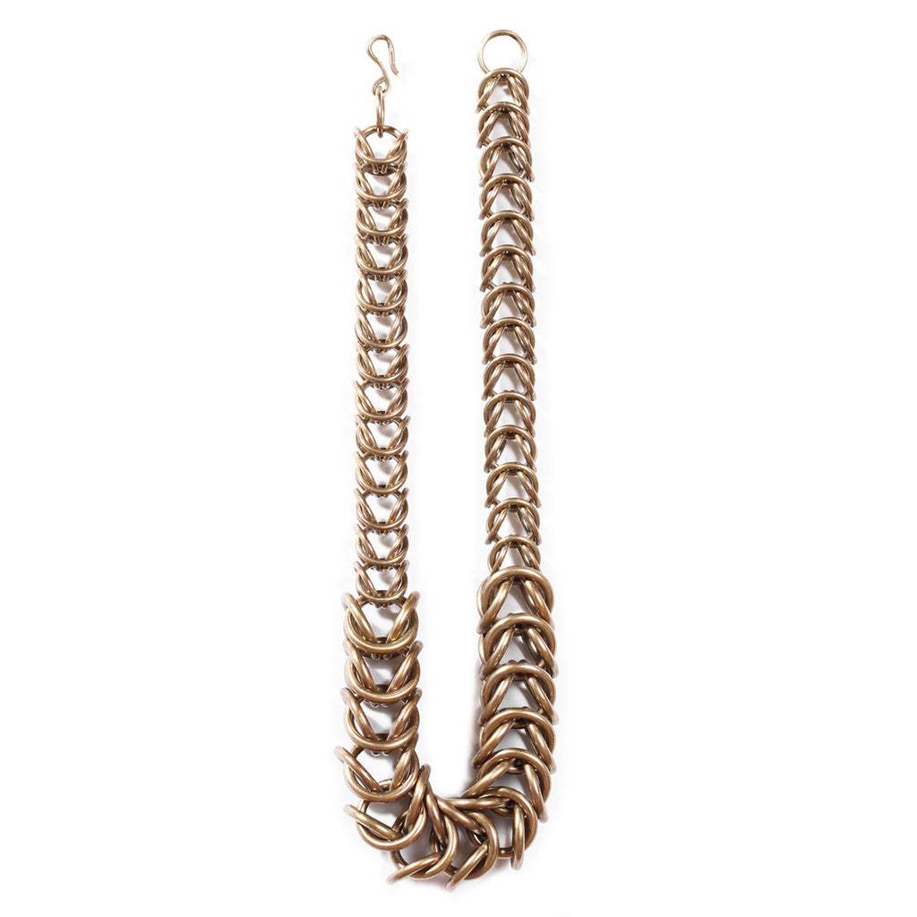Short Multi Link Box Chain Necklace | Kirsten Muenster Jewelry