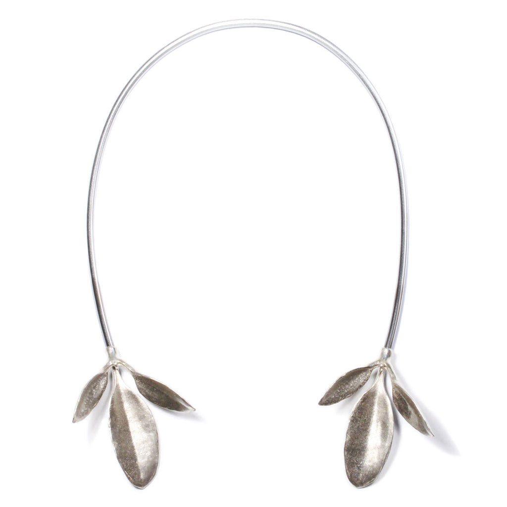 Leaves Neck Cuff - Silver | Kirsten Muenster Jewelry