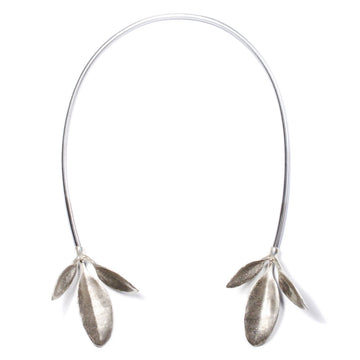 Leaves Neck Cuff - Silver | Kirsten Muenster Jewelry
