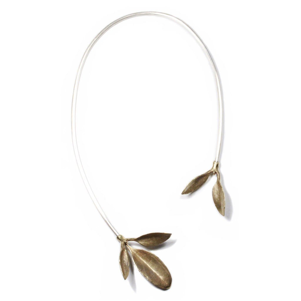 Asymmetric Leaves Neck Cuff | Kirsten Muenster Jewelry