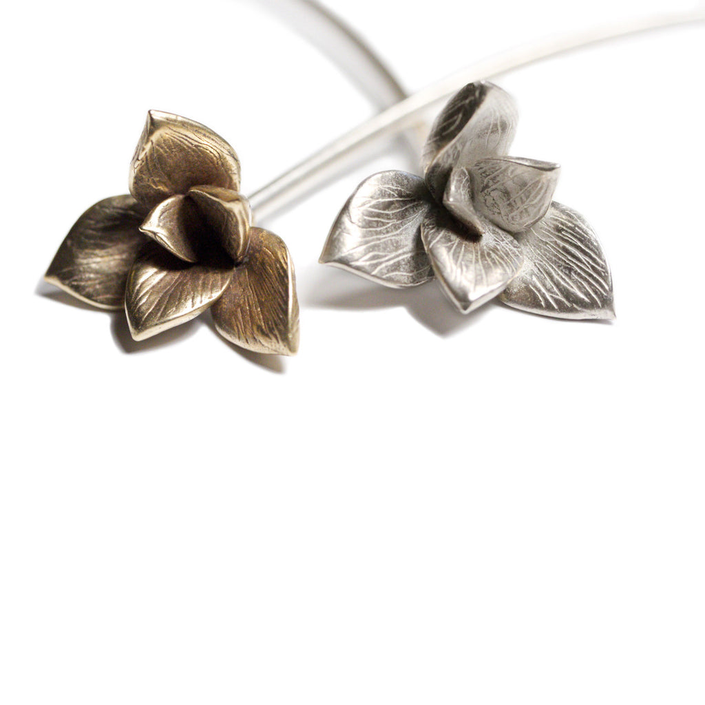 Bloom Neck Cuff - Silver | Kirsten Muenster Jewelry