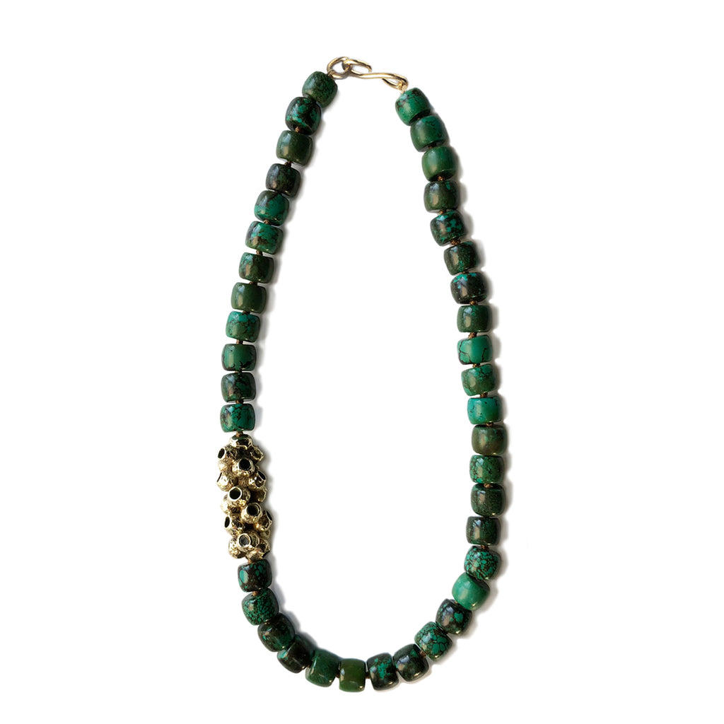 Turquoise & Callistemon Pod Necklace | Kirsten Muenster Jewelry