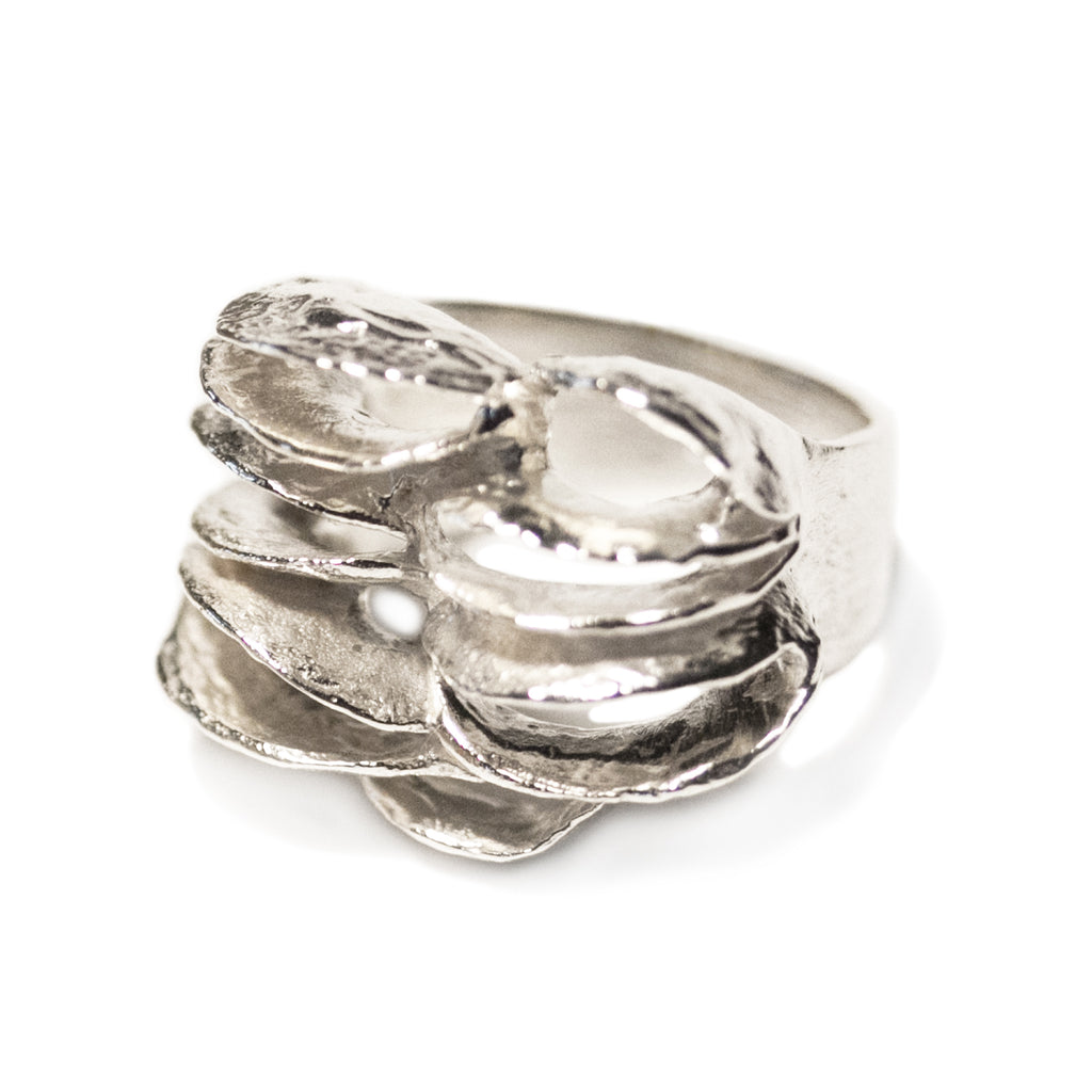Banksia Half Band Ring - Silver | Kirsten Muenster Jewelry