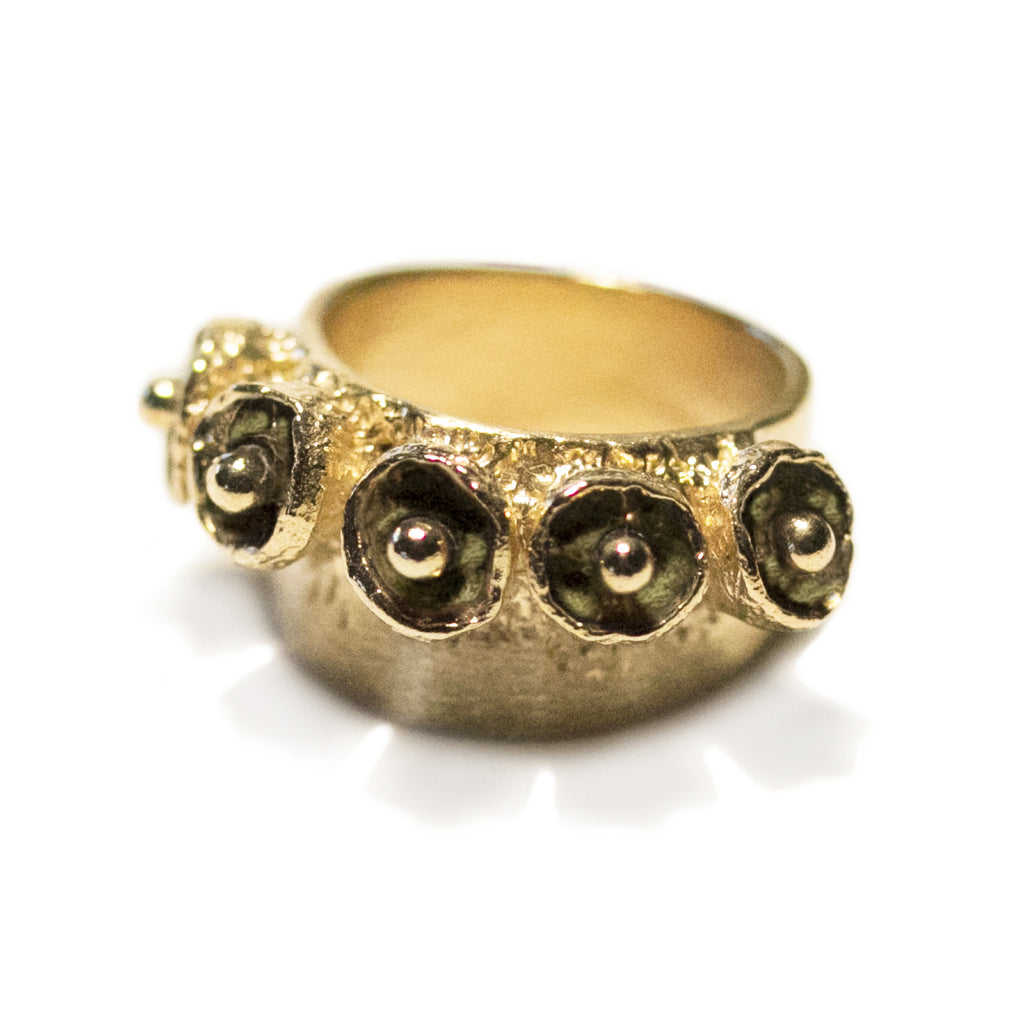 Bell Pod Ring - Gold | Kirsten Muenster Jewelry