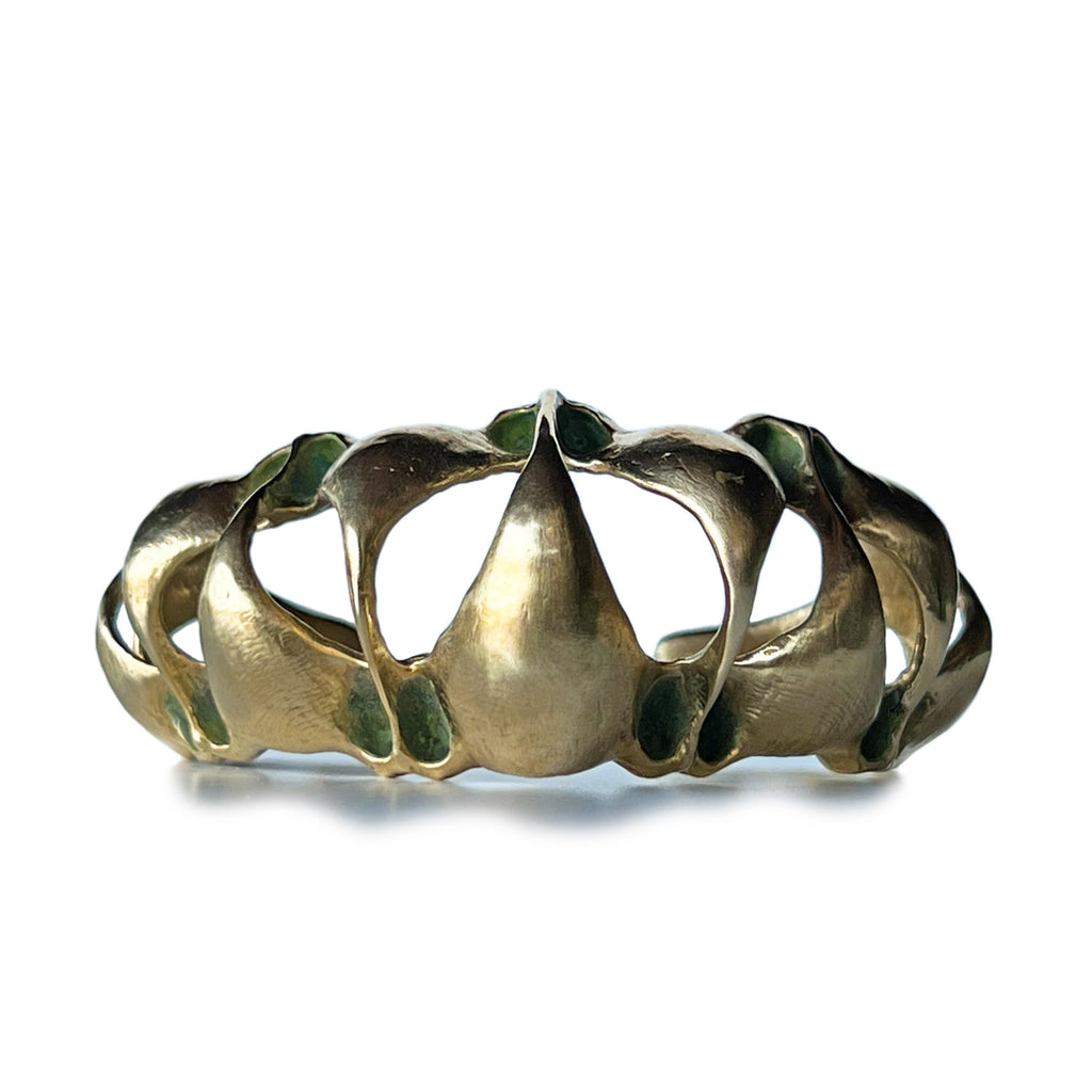 Feast Cuff Bracelet - Yellow Bronze | Kirsten Muenster Jewelry