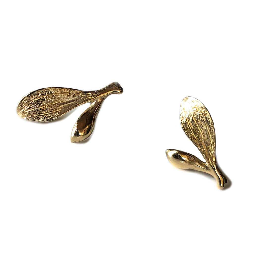 Ripe Earrings - Yellow Bronze | Kirsten Muenster Jewelry