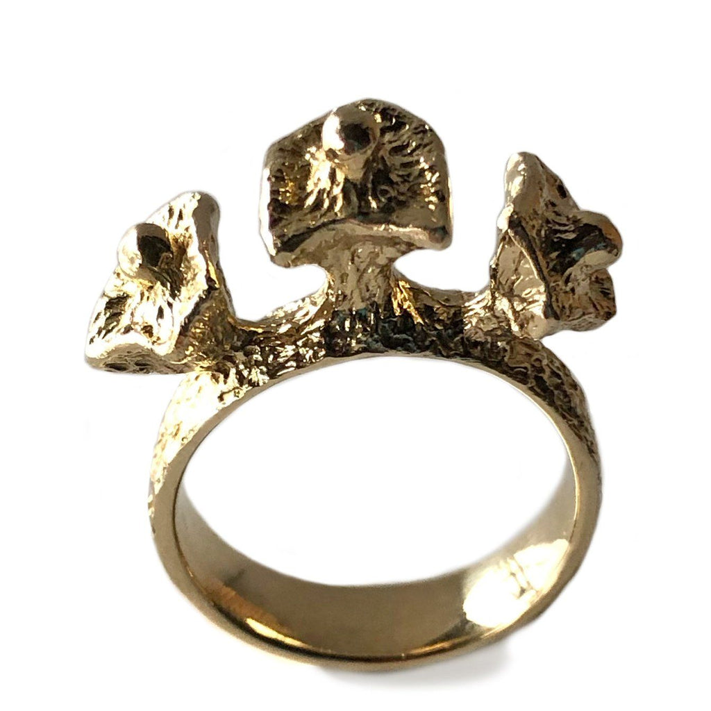 Crown Ring - Yellow Bronze | Kirsten Muenster Jewelry