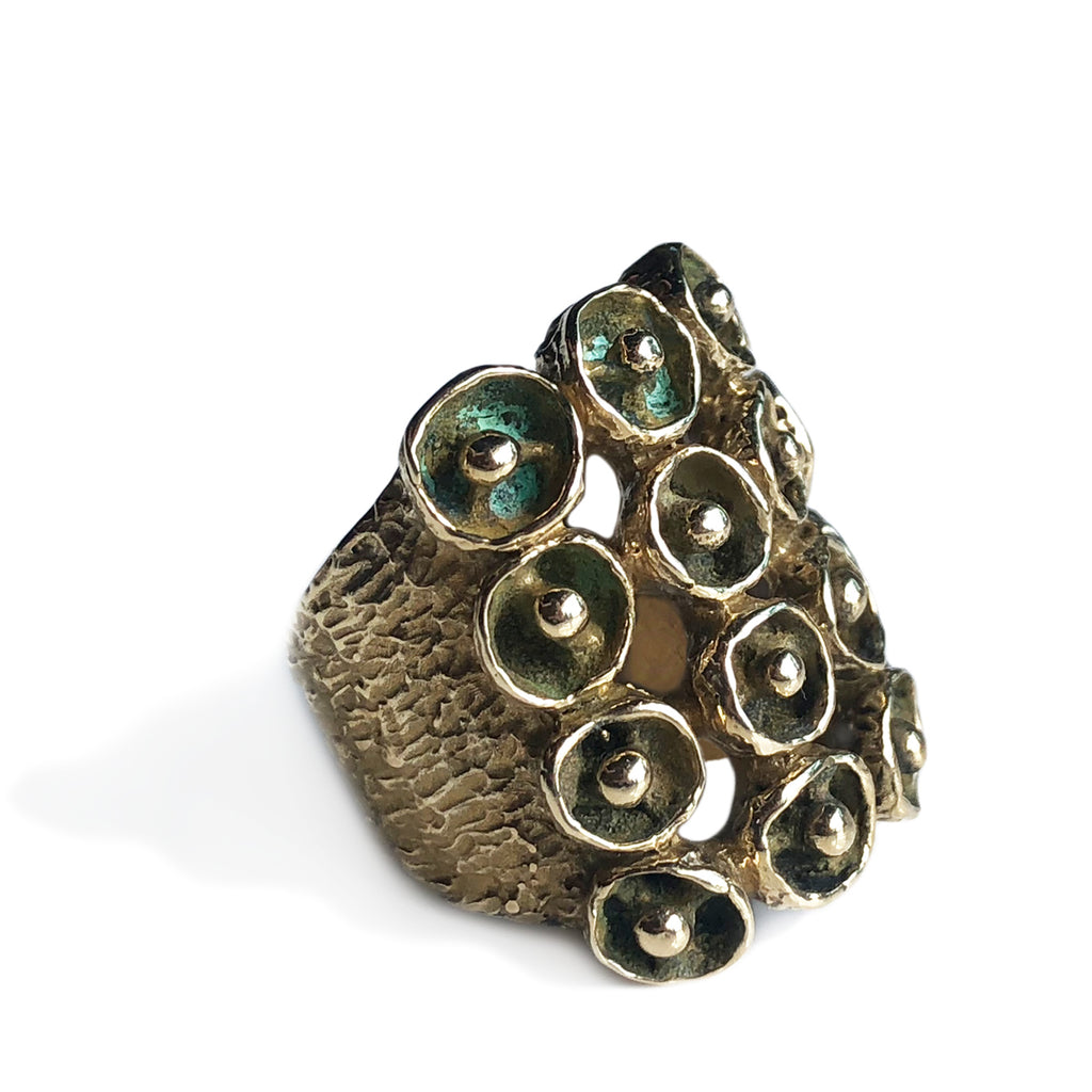 Mosaic Ring - Yellow Bronze | Kirsten Muenster Jewelry