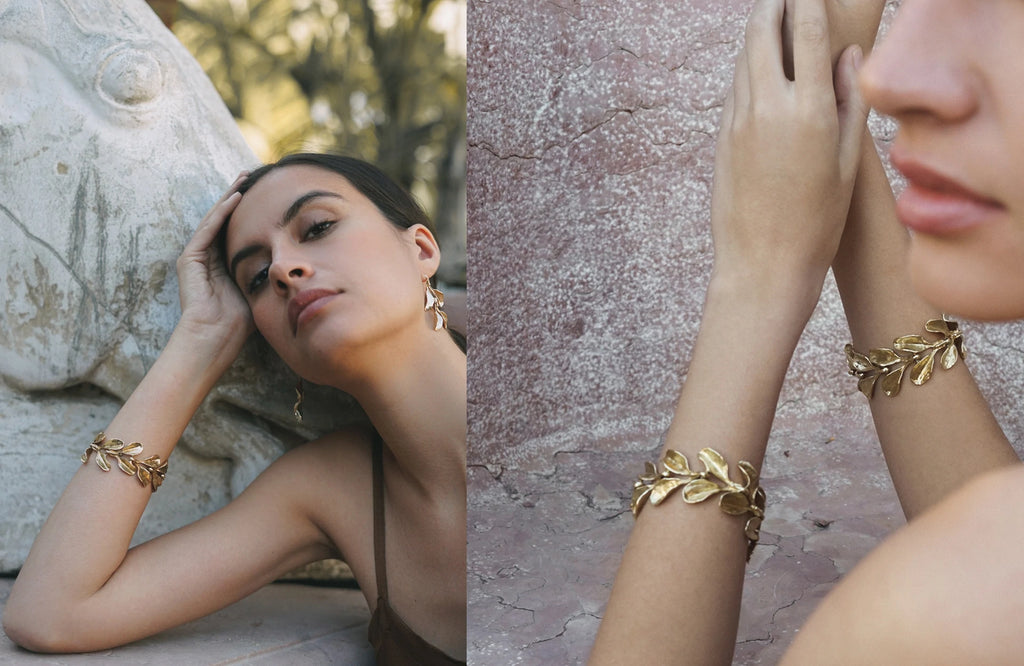 Yellow Bronze Dyad Link Bracelet | Kirsten Muenster Jewelry