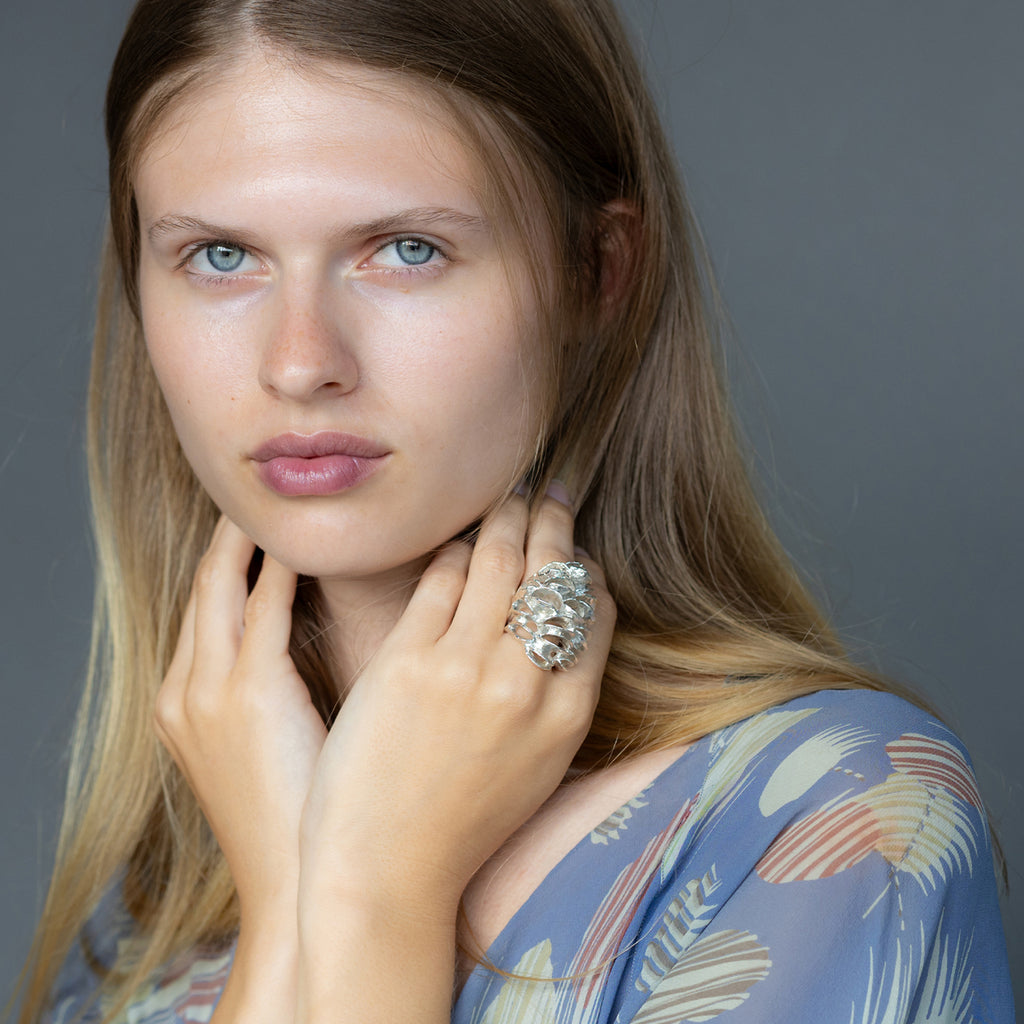 Banksia Root Ring - Silver | Kirsten Muenster Jewelry