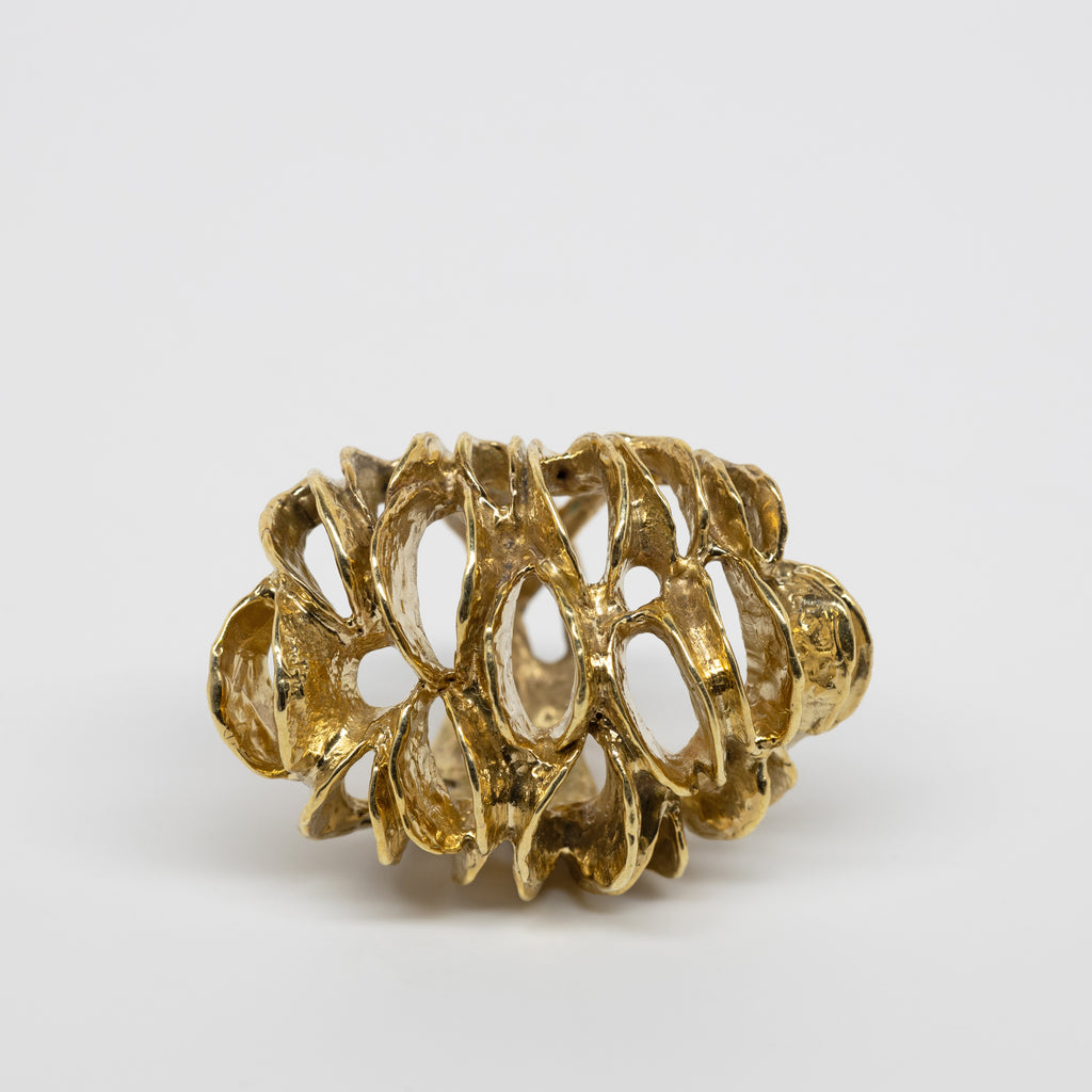 Banksia Root Ring - Yellow Bronze | Kirsten Muenster Jewelry