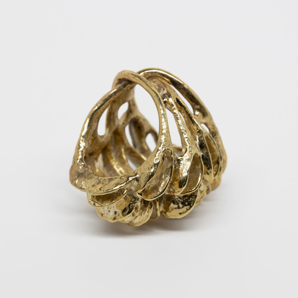 Banksia Root Ring - Yellow Bronze | Kirsten Muenster Jewelry