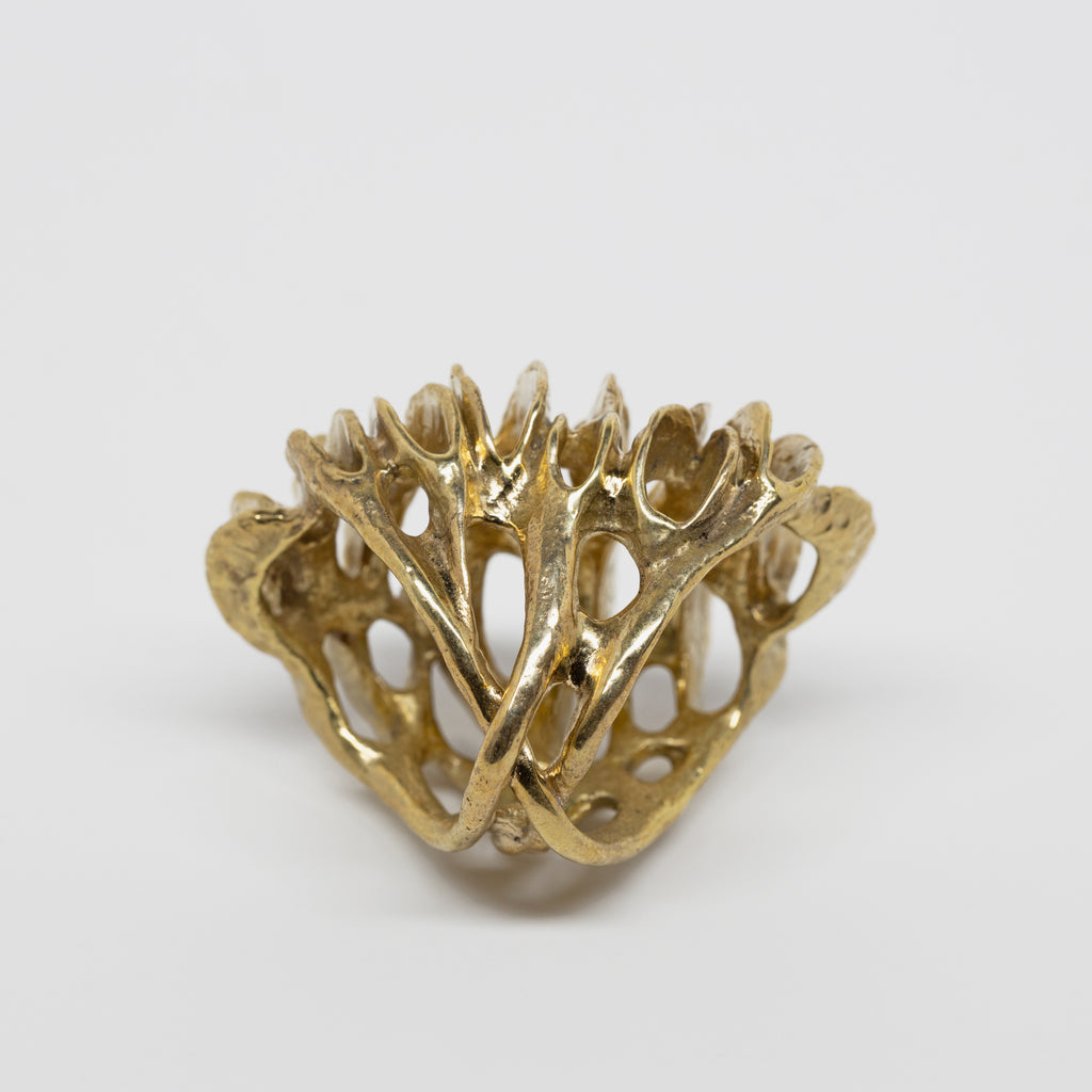 Banksia Root Ring - Yellow Bronze | Kirsten Muenster Jewelry