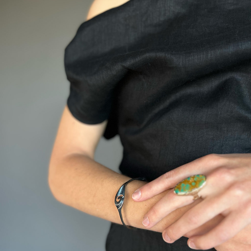 Tapered Slide Bracelet - Silver | Kirsten Muenster Jewelry