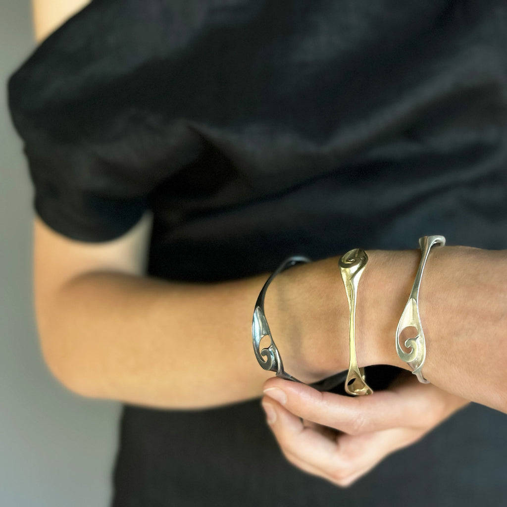 Tapered Slide Bracelet - Silver | Kirsten Muenster Jewelry