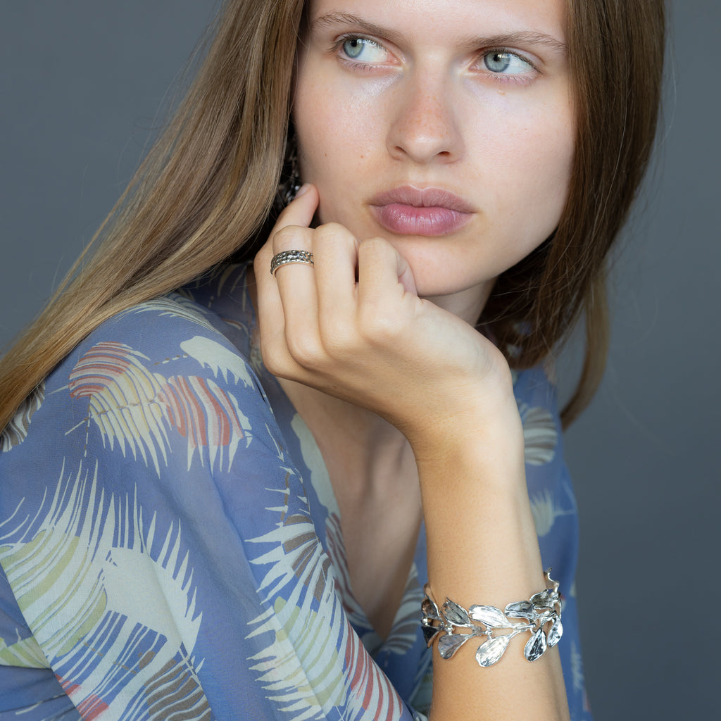 Dyad Link Bracelet - Silver | Kirsten Muenster Jewelry