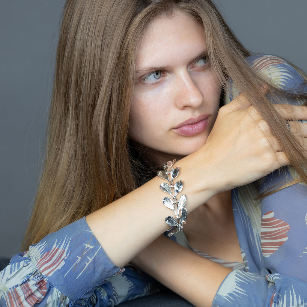 Dyad Link Bracelet - Silver | Kirsten Muenster Jewelry