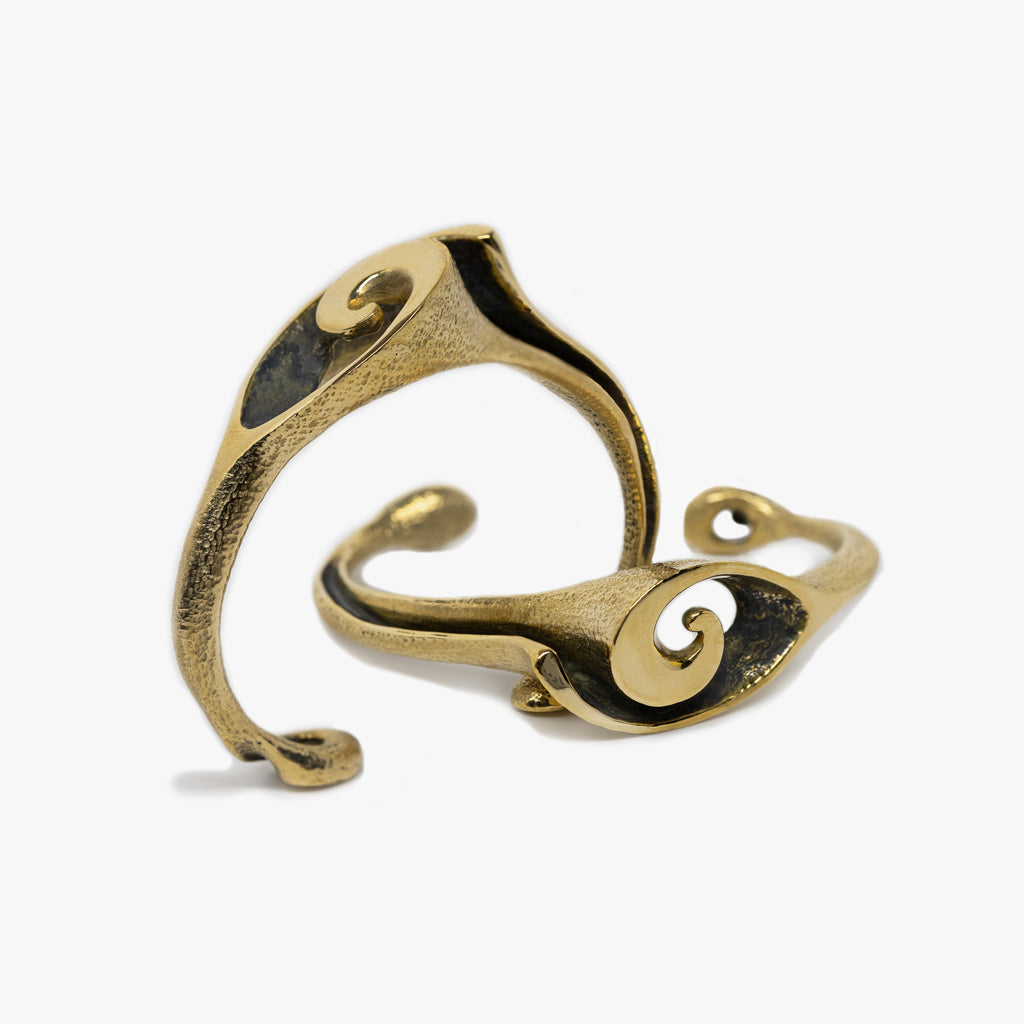 Slide Cuff - Yellow Bronze | Kirsten Muenster Jewelry