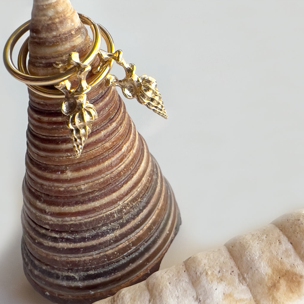 Spiral Charm Earrings - Gold | Kirsten Muenster Jewelry