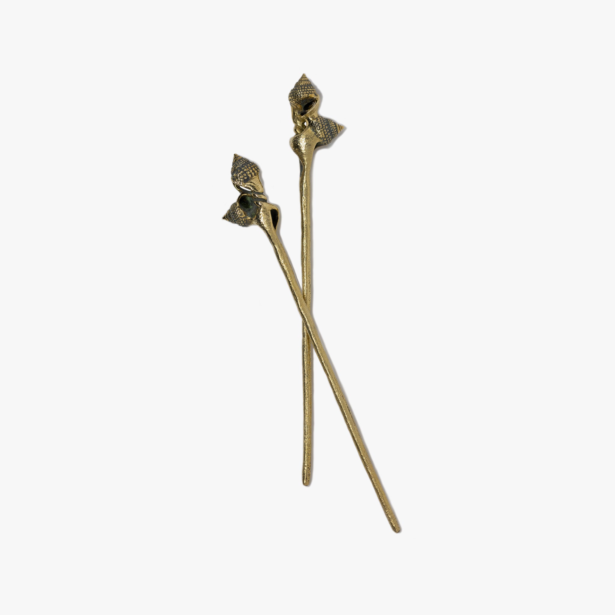 kirsten Muenster Araucaria Hair Stick - Brass Hair Ornaments (Hair Sticks) – Sculptural & Unique | KMJ  main image 4