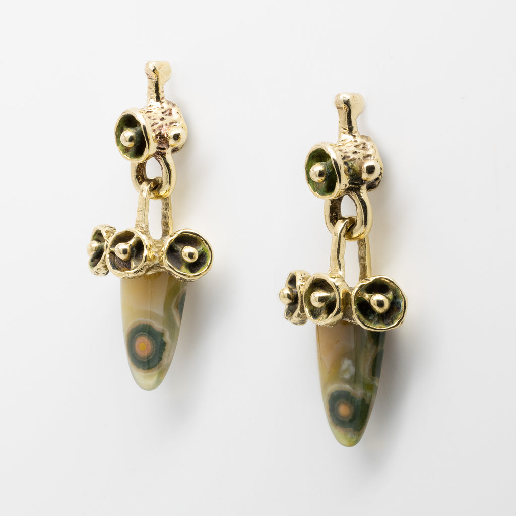 Ocean Jasper Mosaic Earrings | Kirsten Muenster Jewelry