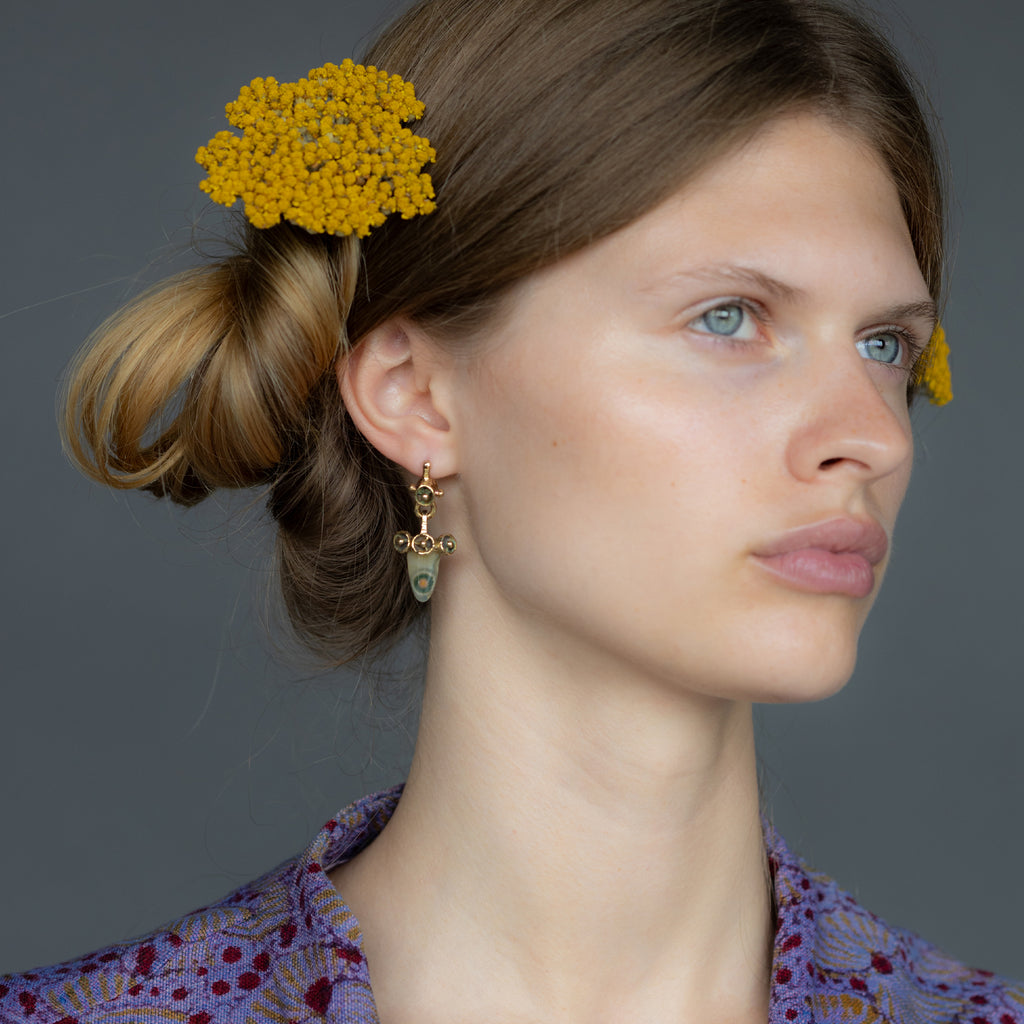 Ocean Jasper Mosaic Earrings | Kirsten Muenster Jewelry