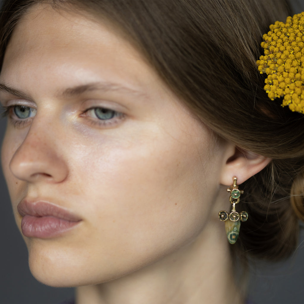 Ocean Jasper Mosaic Earrings | Kirsten Muenster Jewelry