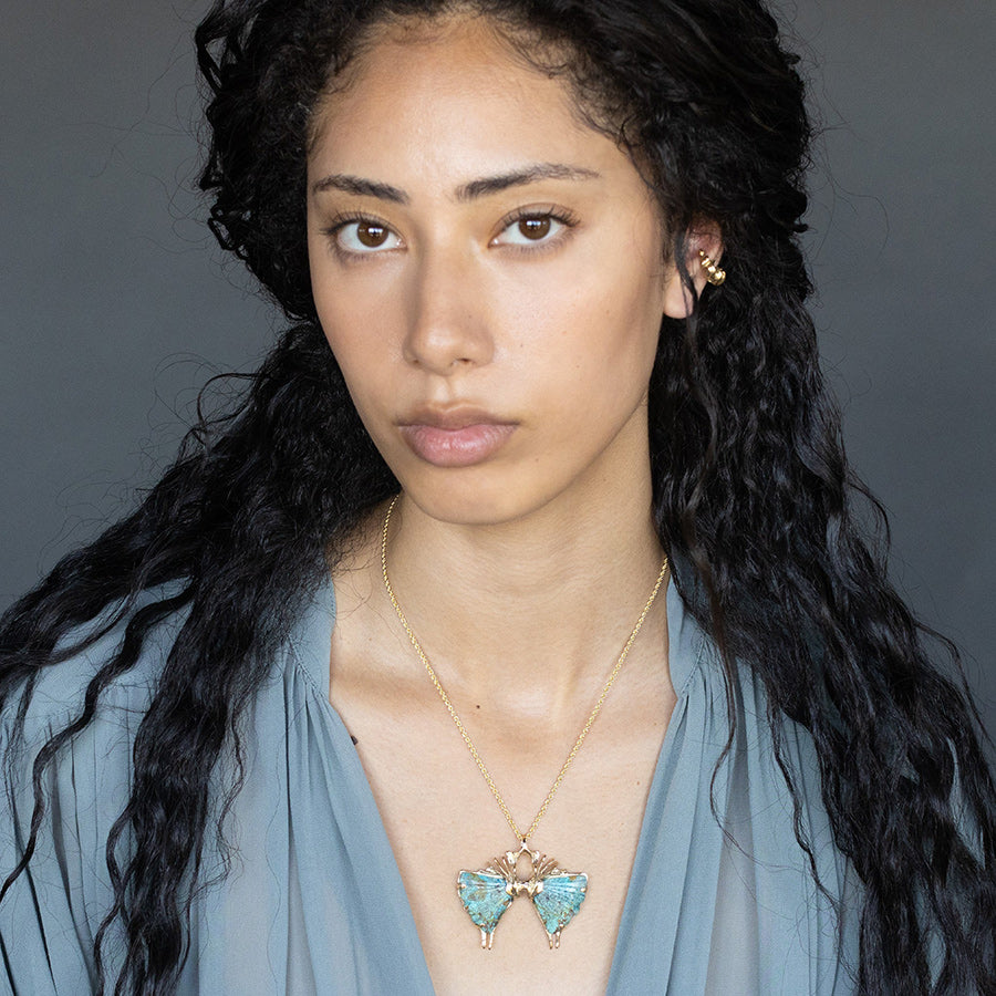 Marrow Moth Necklace | Kirsten Muenster Jewelry