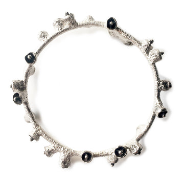 Bell Pod Bangle - Silver | Kirsten Muenster Jewelry