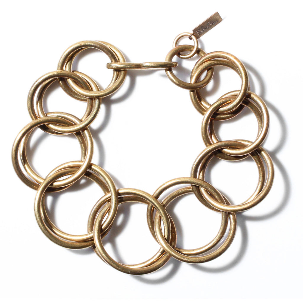 XLarge Half Persian Chain Bracelet Oxidized Brass  