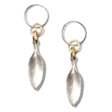 Long Leaf Earrings - Silver | Kirsten Muenster Jewelry