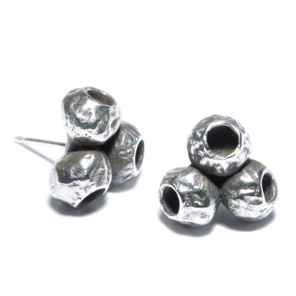 Tripod Earrings - Silver | Kirsten Muenster Jewelry