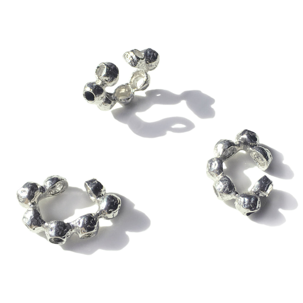 Callistemon Ear Cuff - Silver | Kirsten Muenster Jewelry
