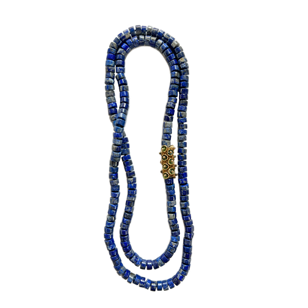 Lapis & Bell Pod Necklace | Kirsten Muenster Jewelry