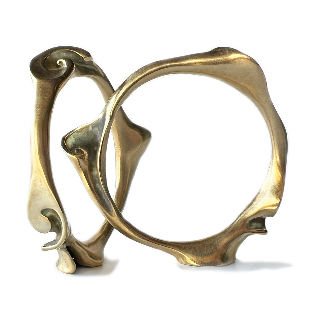 Slide Bangle - Yellow Bronze | Kirsten Muenster Jewelry