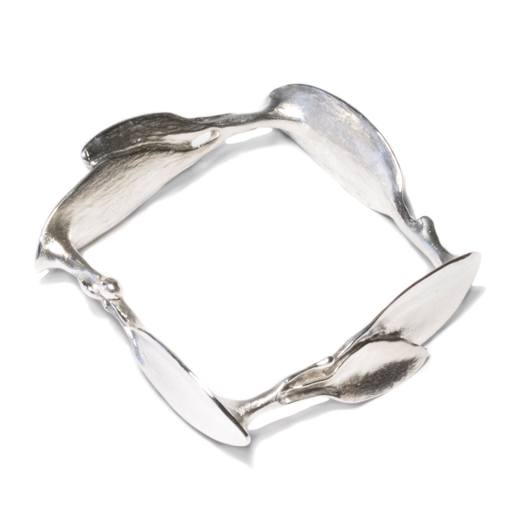 Square Leaves Bracelet - Silver | Kirsten Muenster Jewelry