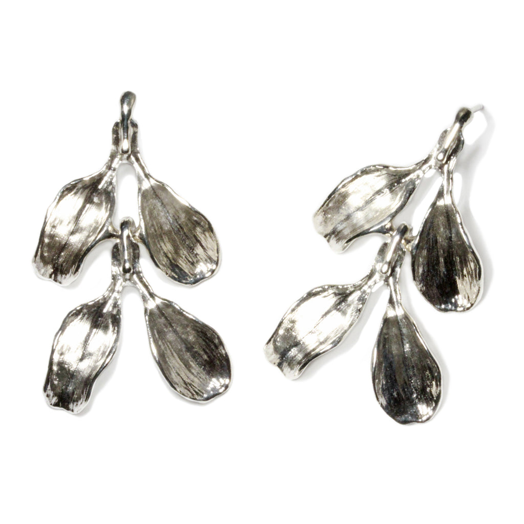 Dyad Two Tier Earrings - Silver   