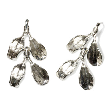 Dyad Two Tier Earrings - Silver | Kirsten Muenster Jewelry