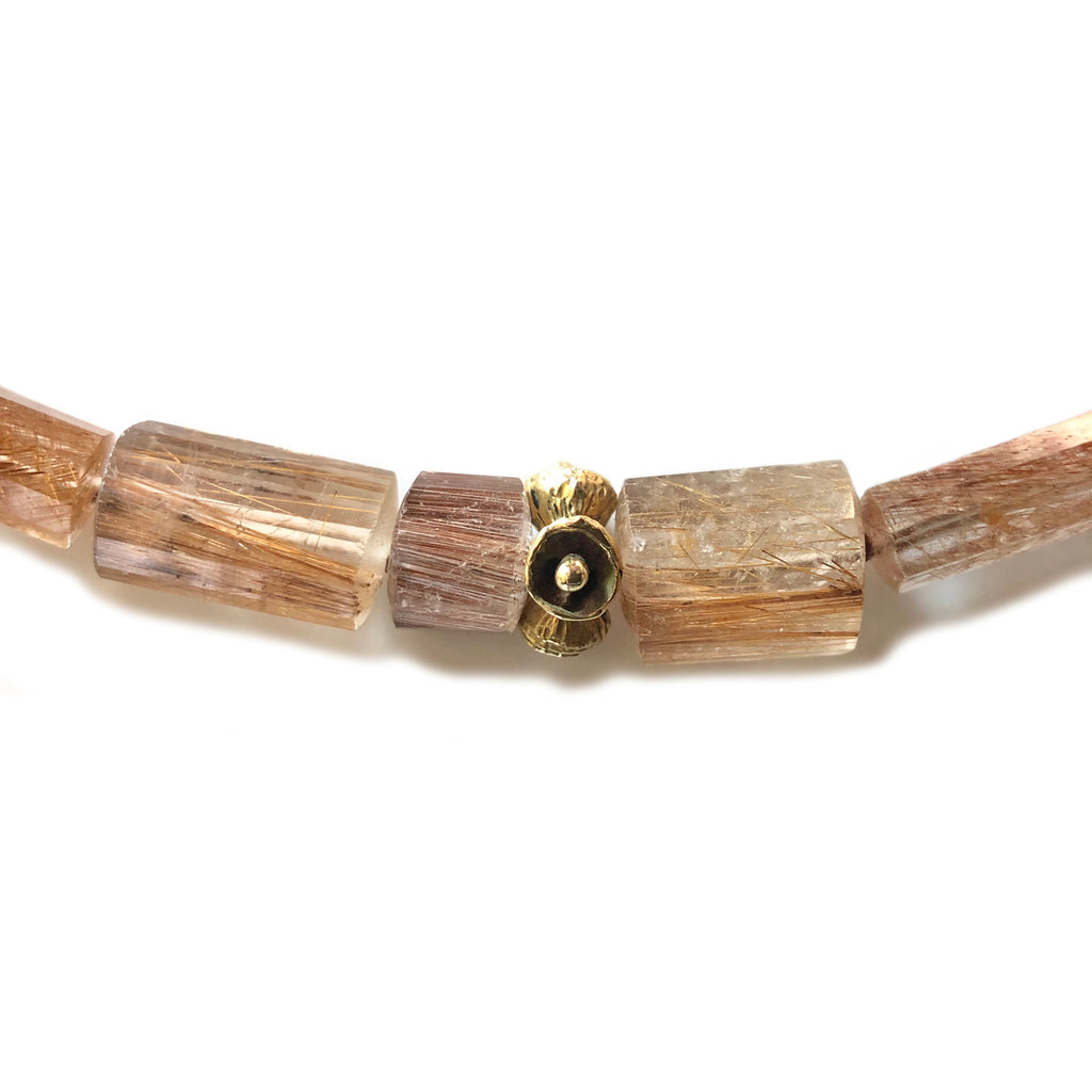 Copper Rutilated Quartz Necklace | Kirsten Muenster Jewelry