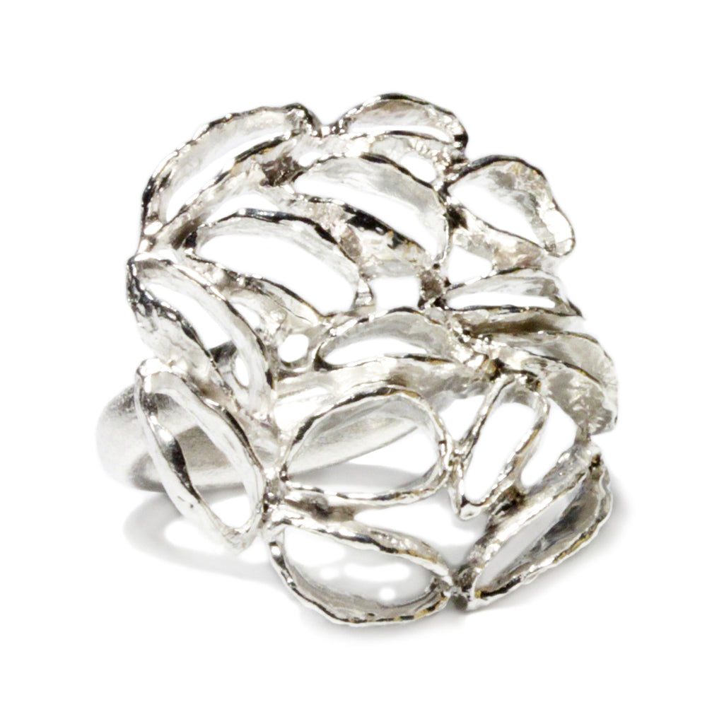 Banksia Medallion Ring - Silver | Kirsten Muenster Jewelry