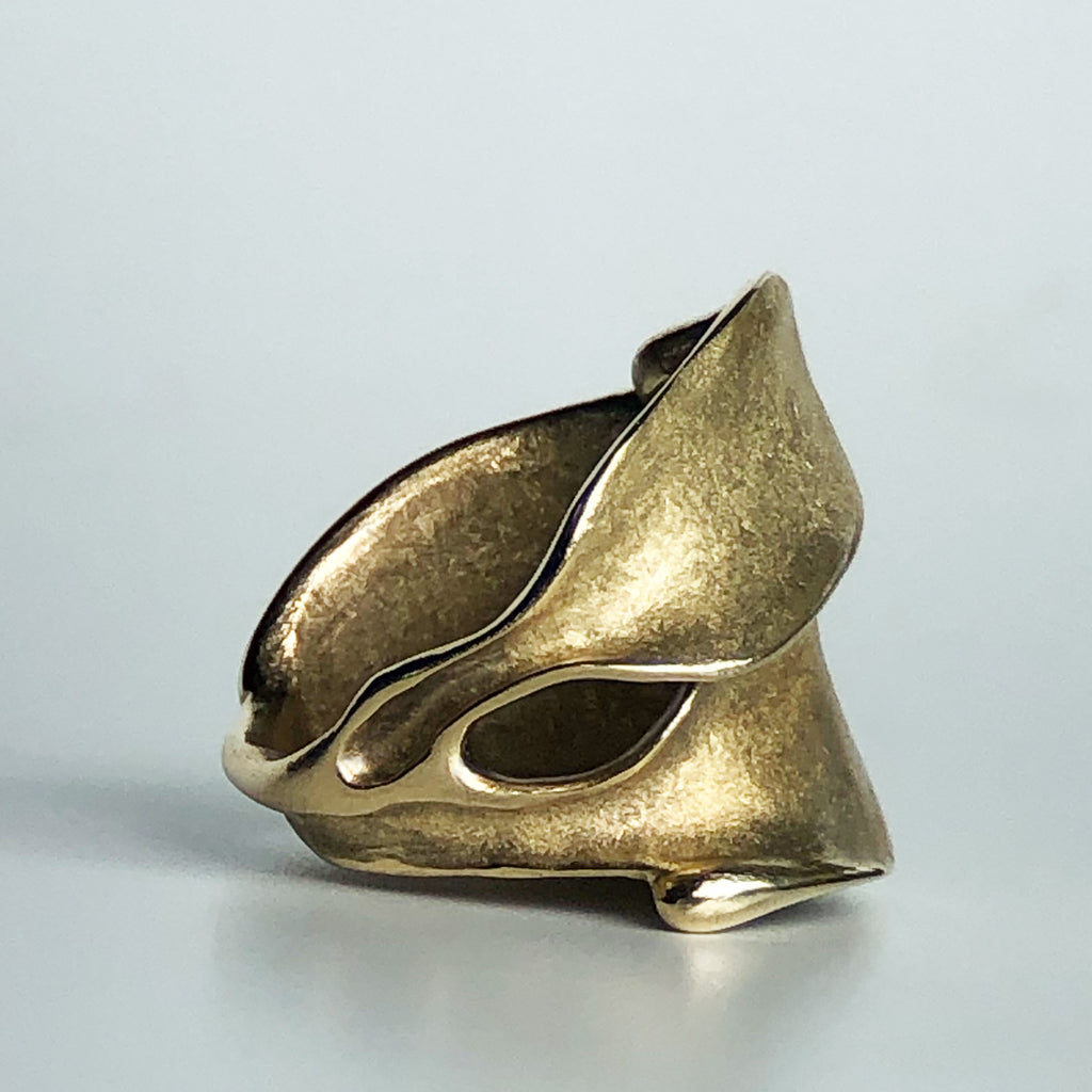 Leaves Ring - Yellow Bronze | Kirsten Muenster Jewelry