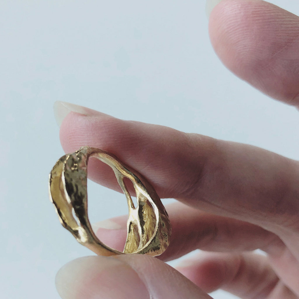 Perspectives Ring - Yellow Bronze | Kirsten Muenster Jewelry
