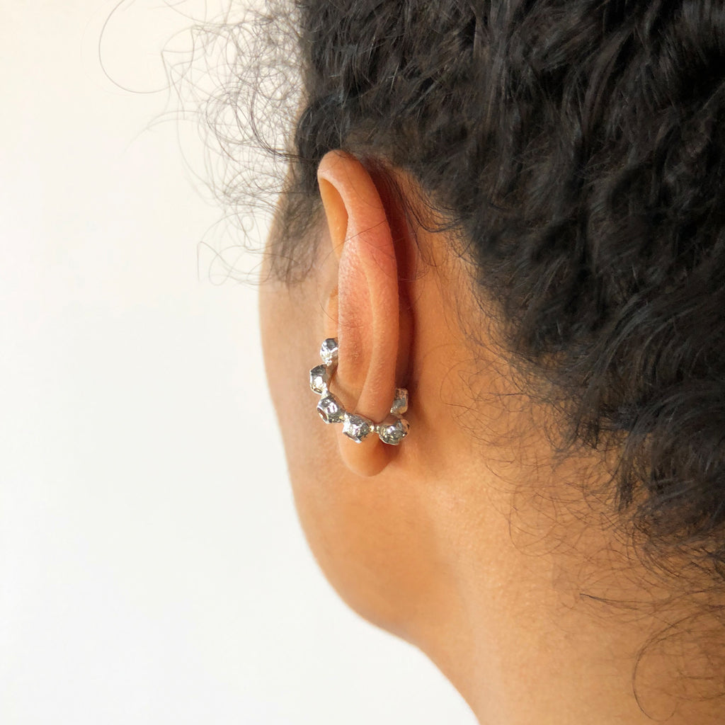 Callistemon Ear Cuff - Silver | Kirsten Muenster Jewelry