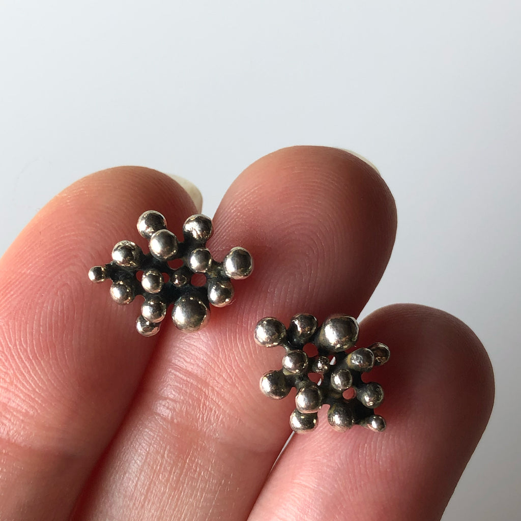 Particle Earrings - Silver | Kirsten Muenster Jewelry